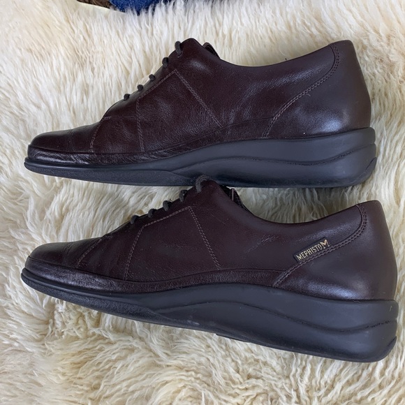 Women’s Mephisto Brown Leather Shoes - Picture 6 of 12